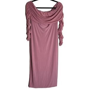 Club L London Shift Dress Women Size 8 Pink Party Holiday Wedding Flattering